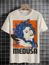 Men's Medusa Illustration Art Print Cotton Casual T-Shirt