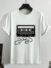 Men's Tape Graphic Print Casual T-Shirt