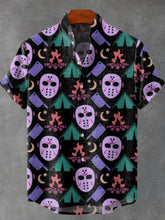 Jason The Killer Art Print Cotton Linen Casual Shirt