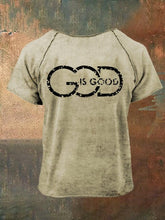 Men's Faith Roll Design Printed T-Shirt