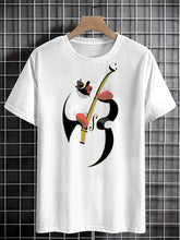 Men's Music Performance Art Print Cotton Casual T-Shirt
