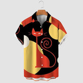 Men's Funny Cats Short Sleeve Shirt