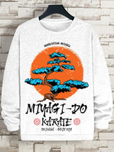 Men's Miyagi-Do Karate Japanese Art Print Cotton Casual Sweatshirt