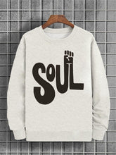 Men's Soul Music Graphic Print Casual Sweatshirt