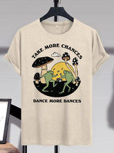 Men's Retro Dancing Frog Print Cotton Casual T-Shirt