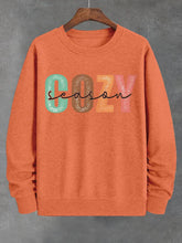 Men's Cozy Season Letter Print Cotton Casual Sweatshirt