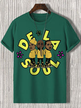 Men's De La Soul Hip Hop Rappers Print Cotton Casual T-Shirt