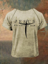 Men's Faith Roll Design Printed T-Shirt