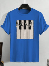 Men's The Beatles Music Is The Way Graphic Print Cotton Casual T-Shirt