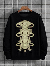 Men's Monkeys Fun Art Print Cotton Casual Sweatshirt