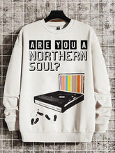 Men's Northern Soul Music Print Cotton Casual Sweatshirt