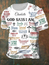 Men's What God Says About You Cross Print Tee